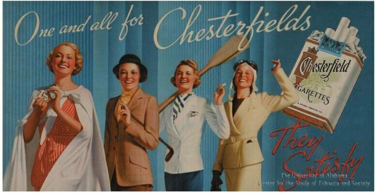 1939 Chesterfields They Satisfy