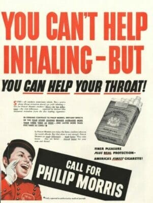 You Can’t Help Inhaling – But You Can Help Your Throat – Philip Morris