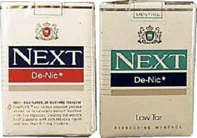 In 1988 Philip Morris launched Next, Merit, and Benson and Hedges Di Nic Cigarettes in 3 test markets. In the 1980s cigarette manufacturers began investigating genetic bio engineering of tobacco plants as a way to control nicotine delivery. SPECTRUM® (below) features cigarettes with eight different levels of nicotine Strictly for research purposes, Spectrum is not a commercially available cigarette. Quest, manufactured by Vector tobacco using genetically altered tobacco plants was available in three versions: Quest 1, Quest 2, and Quest 3. Each version of the product contained a different level of nicotine. 2016, 22nd Century Group Inc., launched MAGIC 0, a very low nicotine cigarette in Europe.